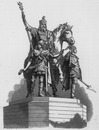 "Statue de Charlemagne, par M. L. Rochet." 「カール大帝像」、L・ロシェ作