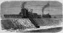 Panorama de l'Isthme de Suez : Excavateur à sec. スエス地峡のパノラマ：乾式掘削機
