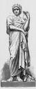 Virgile. - Statue de M. Gabriel Thomas. 「ヴェルギリウス」、ガブリエル・トマ作の彫像