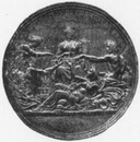 Inauguration des chemins de fer.Médaille de Bovy.1900年博 鉄道の完成 ボヴィーのメダル