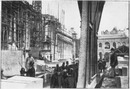 Le roi Oscar de Suède à l'Exposition.Visite des chantiers des Palais des Champs-Elysées.1900年博 オスカー スウェーデン国王の博覧会場訪問 シャン＝ゼリゼ展示場工事現場の視察