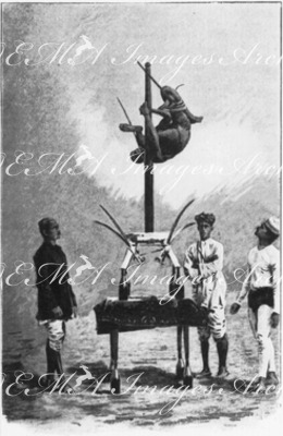 L'Inde française a l'Exposition de 1900.- Exercices d'acrobates et d'équilibristes.1900年博 1900年博覧会でのフランス領インド － アクロバットと曲芸のパフォーマンス