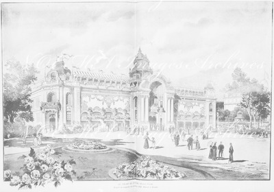 Le Palais du Costume (Projet Félix).D'après la maquette des architectes MM.Marcel et Rissler.1900年博 衣装館（フェリックスのプラン） 建築家マルセルとリスレール両氏の模型による