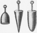 Pilon d'épreuve.Pilon perforateur.Pilon bourreur.1900年博 テスト用のランマー 掘削用のランマー つき固め用ランマー